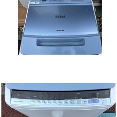 全自動電気洗濯機　HITACHI/BEAT WASH 2018年製　青色　7.0kgの画像