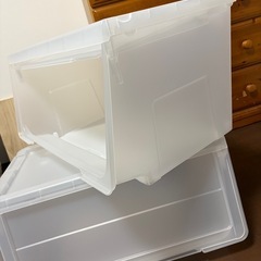 【美品】収納ケース２点セットの画像