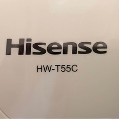 全自動洗濯機　5.5K  2018年製　（Hisense）の画像