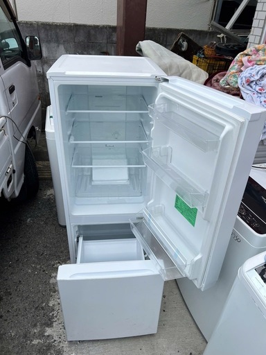 NO B949?福岡市内配送設置無料✨?yselect YRZF15J ヤマダオリジナル ２ドア冷蔵庫 (156L・右開き) ホワイト