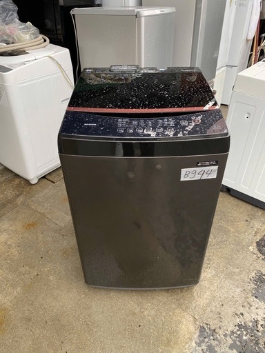 NO B944?福岡市内配送設置無料✨?全自動洗濯機 ブラック IAW-T803BL [洗濯8.0kg /乾燥機能無 /上開き]