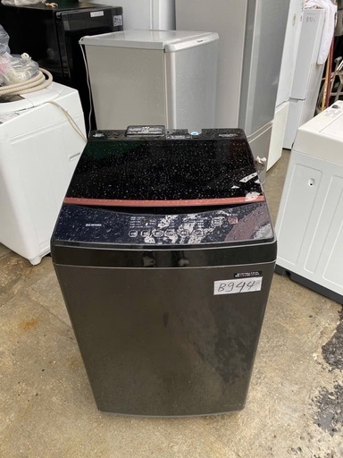 NO B944?福岡市内配送設置無料✨?全自動洗濯機 ブラック IAW-T803BL [洗濯8.0kg /乾燥機能無 /上開き]