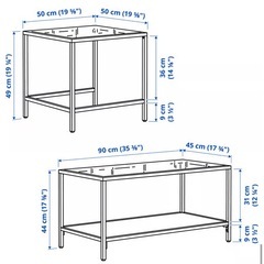 IKEA ガラステーブルの画像