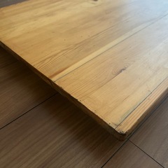 無印良品　MUJI パイン材ローテーブル・折りたたみ式の画像