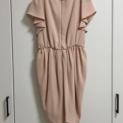 結婚式 パーティ　ドレス　ピンクページュ 9号の画像