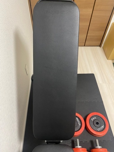 【3月末まで】IROTECダンベル40kg/可変式ベンチ/マットセット