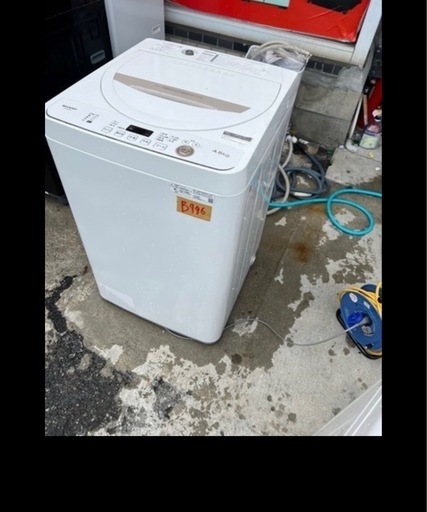 NO B946?福岡市内配送設置無料✨?全自動洗濯機 ベージュ系 ES-GE4E-C [洗濯4.5kg /簡易乾燥(送風機能) /上開