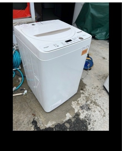 NO B946?福岡市内配送設置無料✨?全自動洗濯機 ベージュ系 ES-GE4E-C [洗濯4.5kg /簡易乾燥(送風機能) /上開