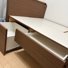 ニトリ　多収納　セミダブルベットフレームの画像