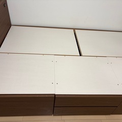 ニトリ　多収納　セミダブルベットフレームの画像