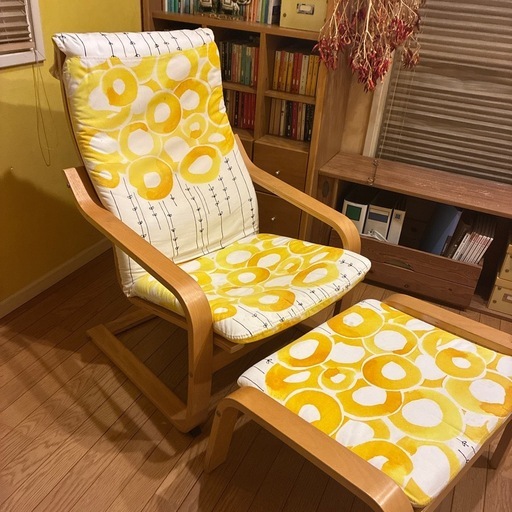 IKEA POÄNG ポエング パーソナルチェア＆オットマン