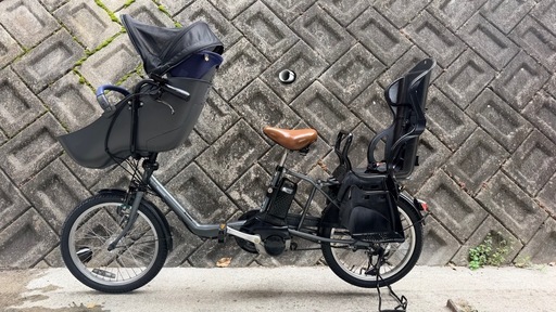 パナソニックミニDX チャイルドシート2台付き電動自転車