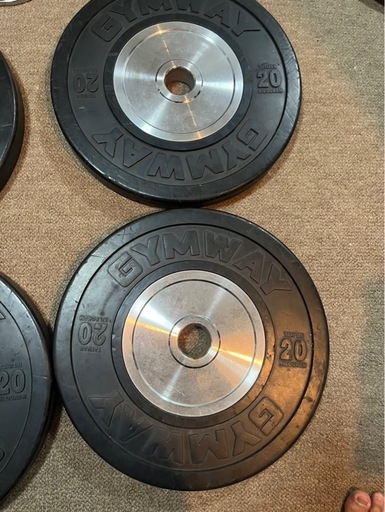 GYMWAY 薄型トレーニングバンパープレート　セット　※4月まで※