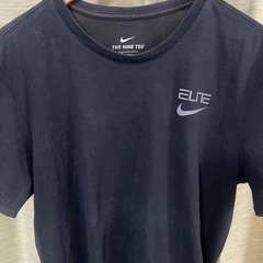 NIKE ナイキ DRI-FIT Tシャツ ELITE ロゴ ブラック Lサイズの画像