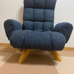 座椅子　ネイビー
の画像