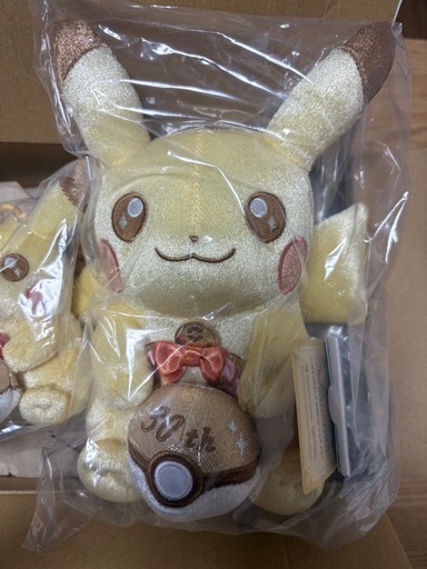 ポケモン 30周年記念 ピカピカ！ピカチュウ ぬいぐるみ マスコット 2点セット