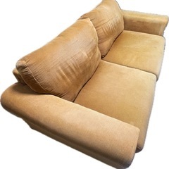 【価格交渉◎】コーデュロイ　2人掛けソファの画像