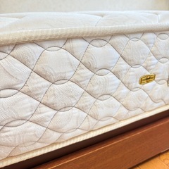 【セット】大塚家具　高級シングルベッドマットレス＆フレーム の画像