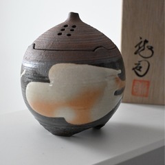 萩焼　香炉の画像