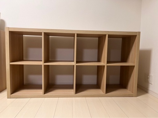 【IKEA】KALLAX カラックス シェルフユニット, ホワイトステインオーク調