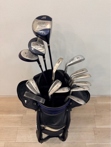 Mizuno Pro TOUR SPIRIT MODEL キャディバッグ  クラブ14本付き
