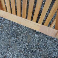 バンブーラック 3段 キャンプ用 竹製 ラック 物置 ジャンクの画像