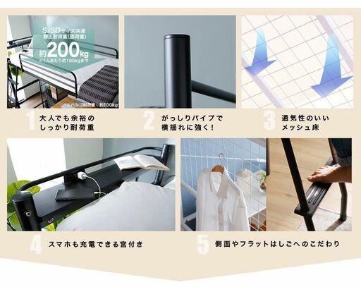 【4月引渡／値段交渉可】ロフトベッド シングル ブラウン 一人暮らし／子ども部屋
