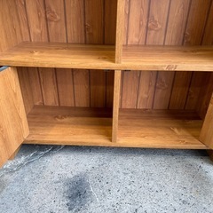 アンティーク調　キャビネット　収納ラック　92×78×29の画像