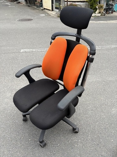 HARA chair ハラチェア　 デスクチェア オフィスチェア 学習椅子　椅子 後ろ割れあり