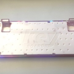 YUNZII X75 Gasket structure メカニカルキーボード 透明ピンクの画像