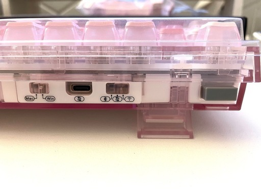 YUNZII X75 Gasket structure メカニカルキーボード 透明ピンク