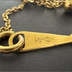 K18 ネックレス 約4g 18金 造幣局刻印 ホールマーク 750の画像