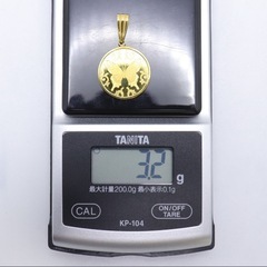世界1000枚限定 PAMP社製 K24 純金 9999 バタフライコイン ペンダントトップ 重量約3.2gの画像
