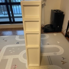 4段ラック　収納ケースの画像