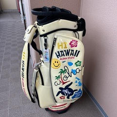 ブルーティーゴルフ　キャリーバッグ、フードカバーセットの画像