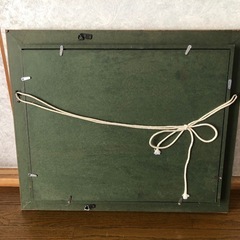 イワシ絵&金縁額の画像