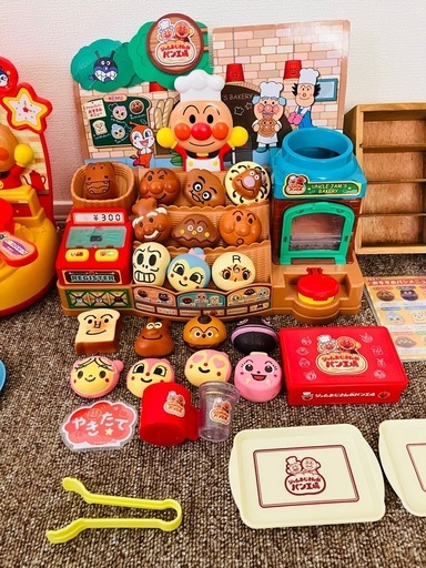 アンパンマン キッチン、パン屋、アイスクリーム屋さん　まとめ売り　セット　