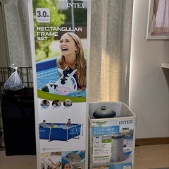 インテックスプール&フィルターポンプセットの画像