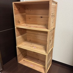 【手渡し1~8箱】イエノLabo りんご箱 国産 杉 収納ボックス 什器 木箱の画像