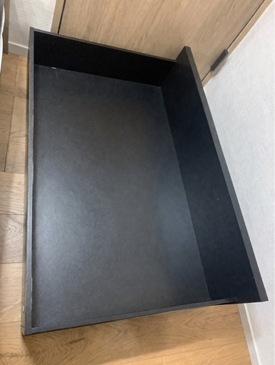 【7月まで】IKEA MALM マルム ベッド下収納ボックス ブラックブラウン 4個セット
