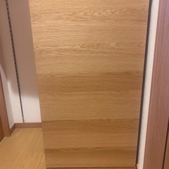 無印　木製キャビネット　オーク　幅44の画像