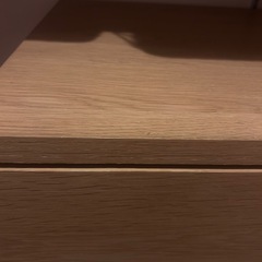 無印　木製キャビネット　オーク　幅44の画像