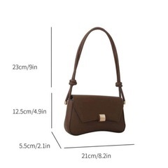 ブラウン　ハンドバッグの画像