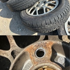 ホンダ車純正のアルミホイールの画像