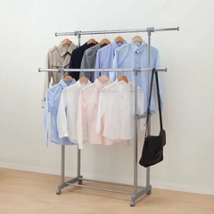 【23 - 25受取】ニトリ　ダブルハンガーラックの画像