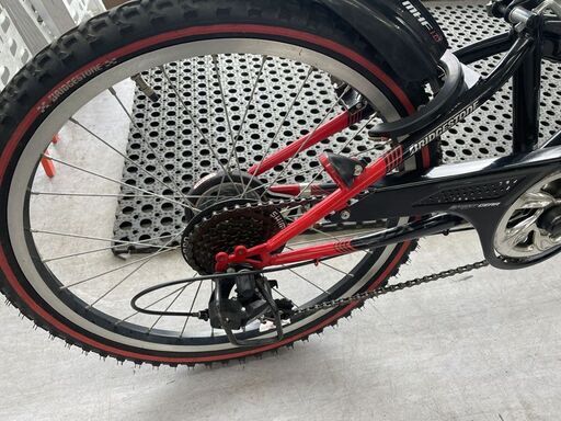 22インチ 子供用自転車 BRIDGESTONE ６段変速 ブラック 黒 自転車 子供 ジュニア 札幌市手稲区