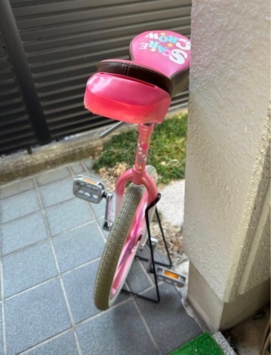 美品　ブリヂストン(BRIDGESTONE) スケアクロウ 子供用 一輪車 18インチ プロテクター付
