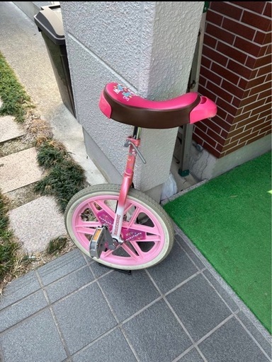 美品　ブリヂストン(BRIDGESTONE) スケアクロウ 子供用 一輪車 18インチ プロテクター付