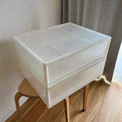 無印良品 収納ケース 2個セット｜引き取り限定の画像