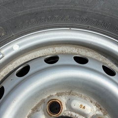 差し上げます。軽バン用　ノーマルタイヤ4本セットの画像